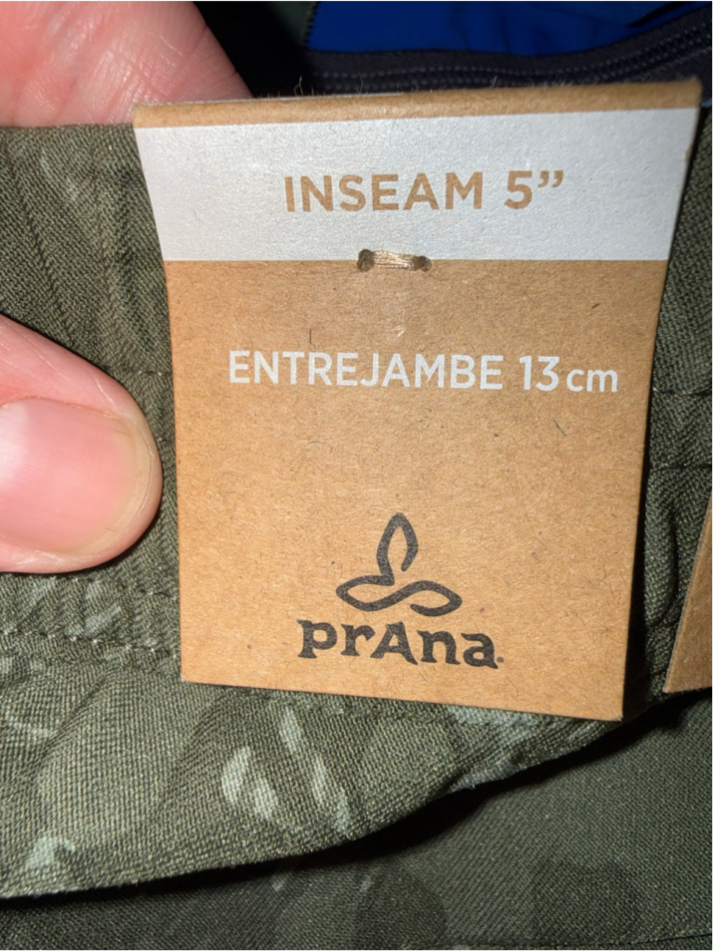 Women's Prana Camo Shorts size 14 Halle E-Waist Short II Green Hiking 5’ Inseam - Picture 12 of 15